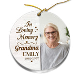 Personalized Acrylic Memorial Grandma Ornament Christmas Gift